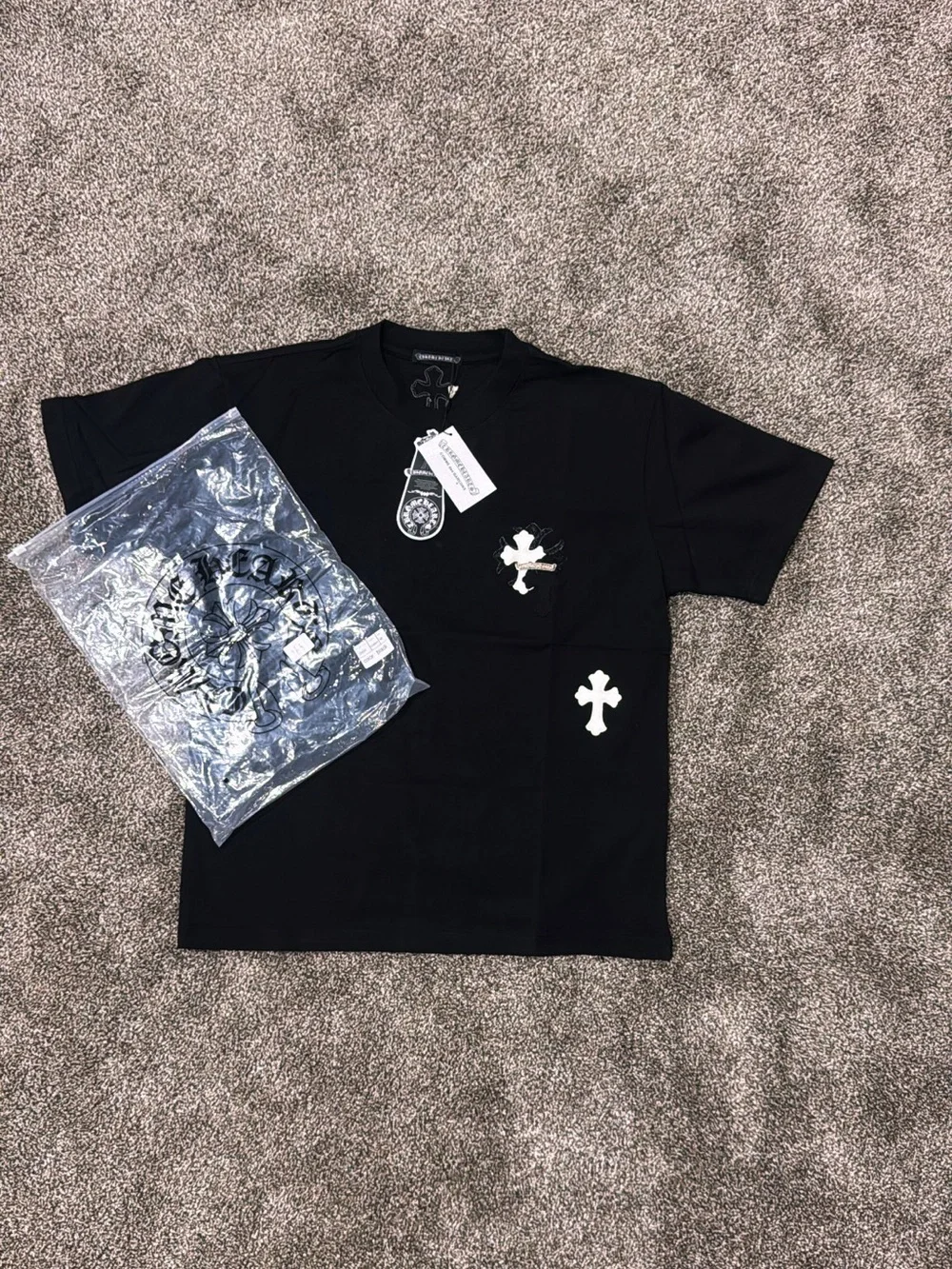 Black chrome hearts shirt